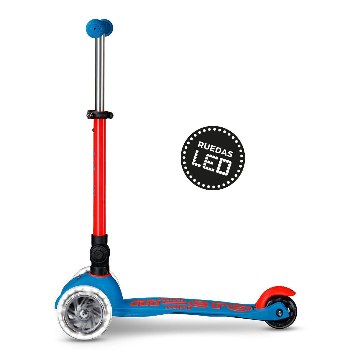 PREVENTA Micro Scooter niños Mini Led Plegable 3 ruedas Neón Naranjo Aqua