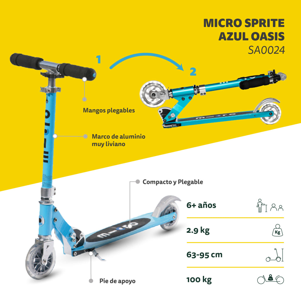 Micro Scooter Sprite Azul Oasis