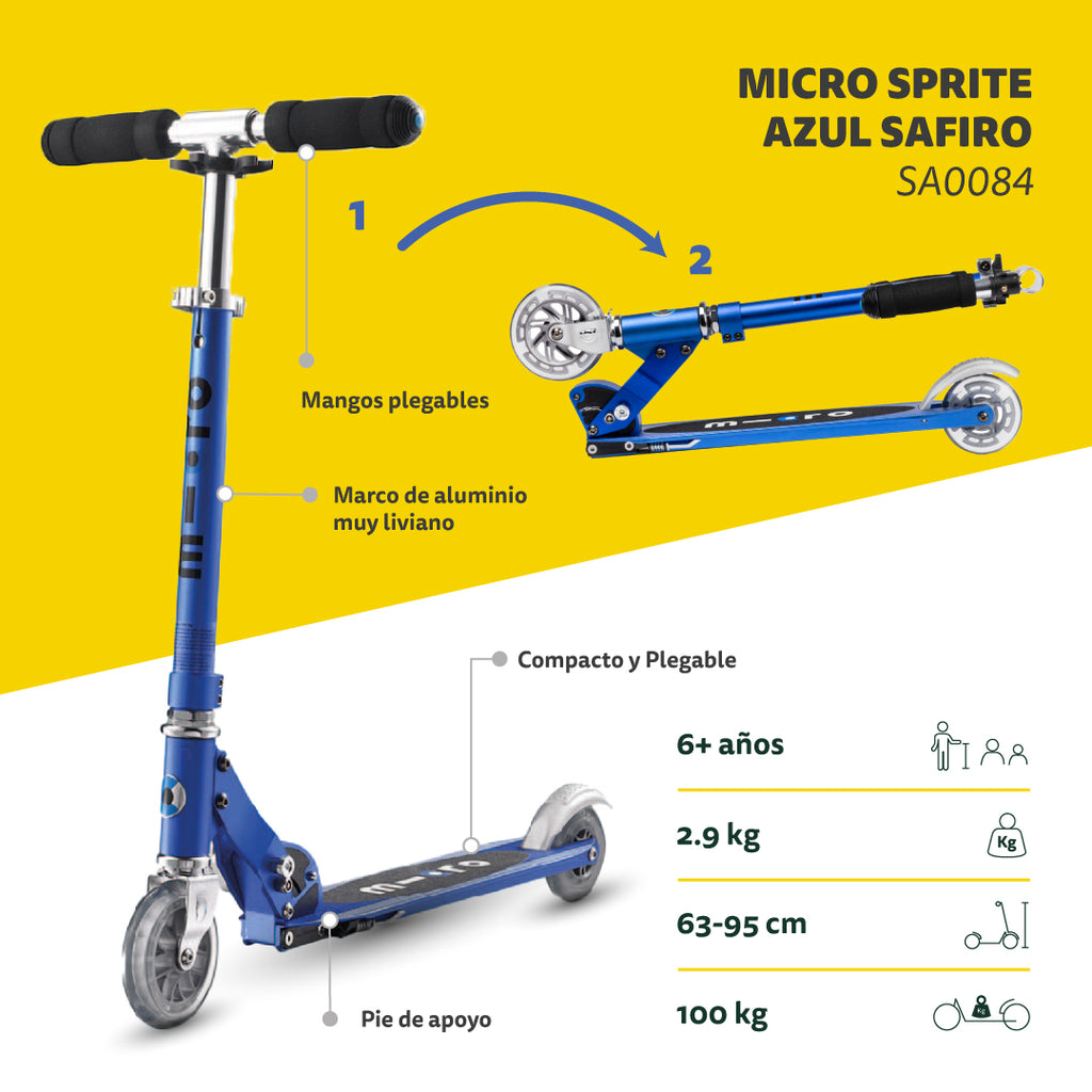 Micro Scooter Sprite Azul Safiro