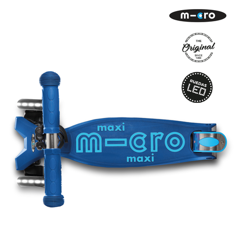 PREVENTA Micro Scooter Maxi Deluxe LED Azul Marino