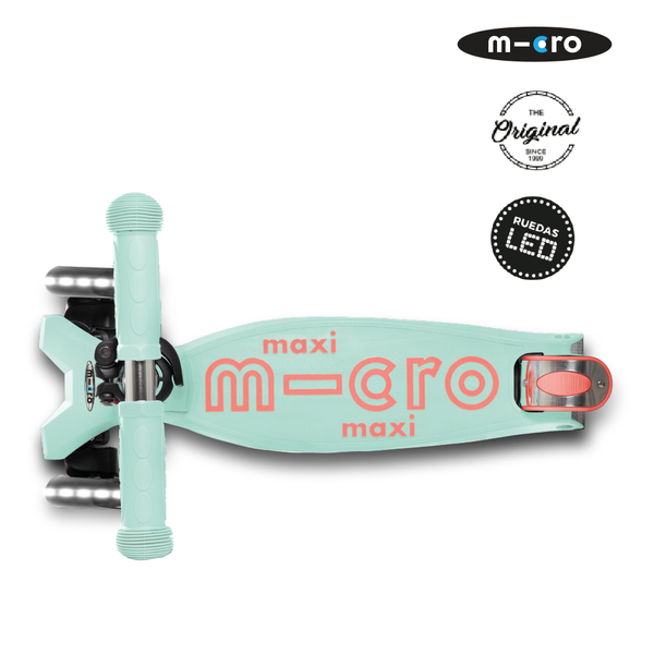 Micro Scooter Maxi Deluxe LED Menta