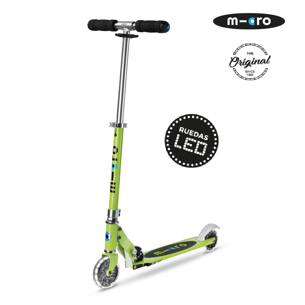 Micro Scooter Sprite LED Verde Limón