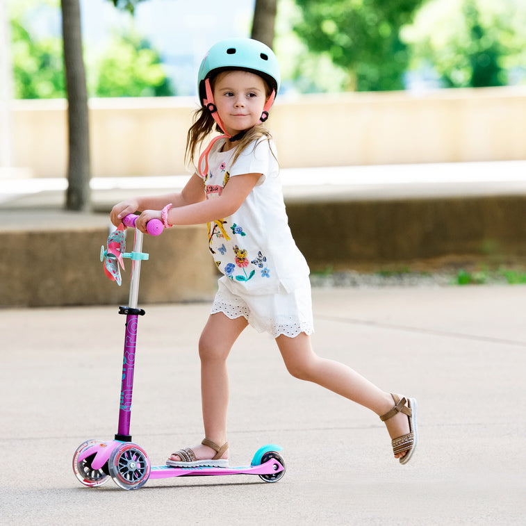 Micro Scooter Mini Deluxe LED Lavanda